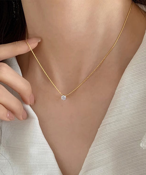 レディース ビジューネックレス 韓国風 オシャレネックレス 高見え 首飾り 上品ネックレス ゴールド ラインストーン 結婚式 きらきら ジュエリー 輝く 人気 617XL-001