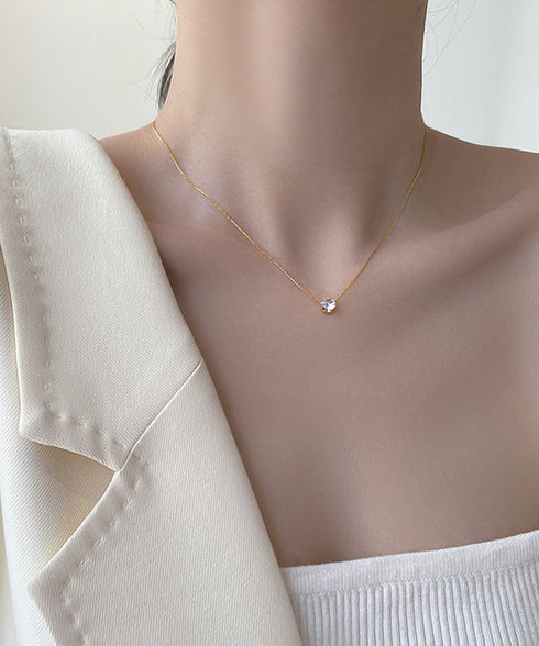 レディース ビジューネックレス 韓国風 オシャレネックレス 高見え 首飾り 上品ネックレス ゴールド ラインストーン 結婚式 きらきら ジュエリー 輝く 人気 617XL-001