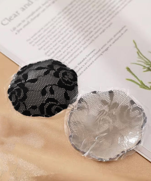 シリコンブラ 花型 シリコンパッド水着用 柔らかい 粘着ブラ ビキニ胸パッド セクシー胸元 ドレスブラ軽量 シリコンパッド ニップレスシール女性用 乳首透け防止 617XW-001