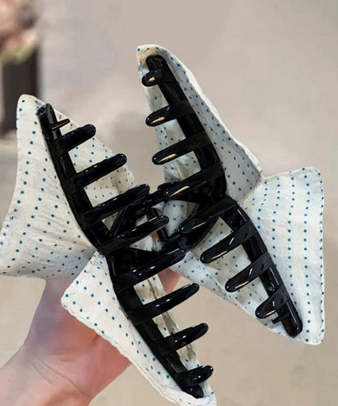 ヘアクリップ大きめアクリルバンスクリップ 可愛い ドット柄 レディース 髪飾り韓国風 上品 アクセサリー 大人っぽい ヘアアクセ フェミニンプチプラ 617XW-003