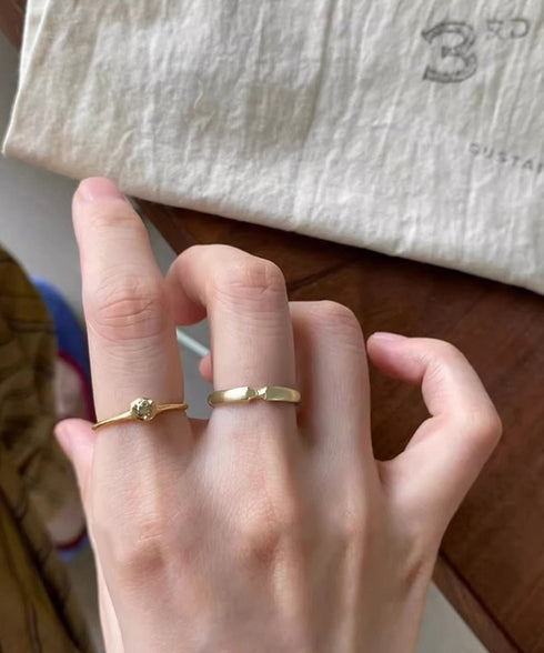 リング指輪セット レディース 2点セット 重ね付け アクセサリー プチプラ ファッション小物 おしゃれ レイヤード 単品使い指輪カジュアル 可愛いお洒落ゆびわ 617XW-008