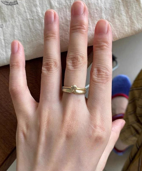 リング指輪セット レディース 2点セット 重ね付け アクセサリー プチプラ ファッション小物 おしゃれ レイヤード 単品使い指輪カジュアル 可愛いお洒落ゆびわ 617XW-008