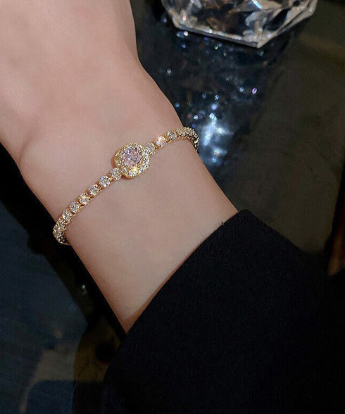 ラインストーンブレスレット韓国風バングル キラキラジュエリー レディース 華奢 ゴールド シルバー ビジューアクセサリー 上品 ギフト デートコーデ 派手 結婚式 617XW-011