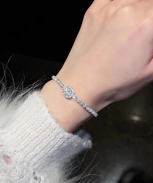 ラインストーンブレスレット韓国風バングル キラキラジュエリー レディース 華奢 ゴールド シルバー ビジューアクセサリー 上品 ギフト デートコーデ 派手 結婚式 617XW-011