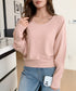 ドルマンスリーブTシャツ 長袖カットソー ゆったりトップス無地 レディースシンプルプルオーバー 大人カジュアル 韓国風デイリー リラックス春秋冬服体型カバー着やせ 6MOUHE-002