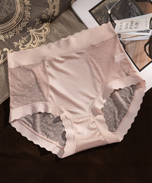 ハイウエスレースショーツ レディース下着 セクシーランジェリーフェミニン 蒸れないシームレスショーツ 柔らかい 大人可愛い通気性インナー 美尻ショーツ 透け感薄手 6TYCX-003