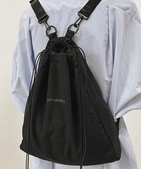 ナップサック 巾着リュック ボディバッグ バックパック大容量A4 ユニセックス ジムバッグ 痛くない 軽量リュックサック アウトドア背負いバッグ 通勤通学鞄韓国風 6ZMIN-008