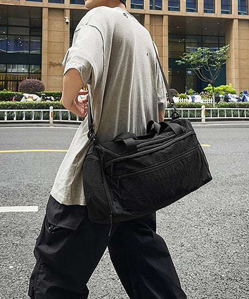 大容量ボストンバッグ旅行用トラベルバッグ 機内持ち込みキャリーオンバッグ 大きめ修学旅行トートバッグシューズ収納 韓国風軽量スポーツボストンユニセックスジムバッグ 6ZMIN-014
