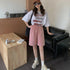 ショートパンツ スウェットパンツ韓国 レディース スポーツ ボトムス ウエストゴム ハーフパンツ 着やせ カジュアル ショーパン リラックス 短パン 6BZNH-001