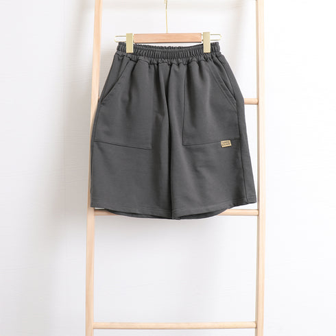 ショートパンツ スウェットパンツ韓国 レディース スポーツ ボトムス ウエストゴム ハーフパンツ 着やせ カジュアル ショーパン リラックス 短パン 6BZNH-001