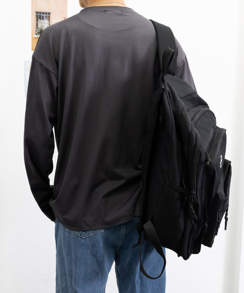 メンズtシャツ 長袖 ロンTクールネック 無地Tシャツ ロゴ付きカットソー 大人ジュアル インナートップス シンプル 春秋服着回し 白tシャツ ロンティー ロンt 6DAKUANG-004