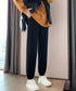 スウエットパンツ レディース スウエットパンツ レディース ウエストゴム 無地 ロングパンツ サルエルパンツ カジュアル ヨガウェアパンツ 韓国 6FEIZHE-001