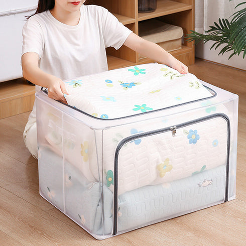 衣類 布団 収納袋 クロゼット収納ケース 透明 押入れ 収納ボックス 大容量 洋服 整理袋 衣替え 防塵 枕 収納 コンパクト 通気性 収納袋 おしゃれ 6GYU-001