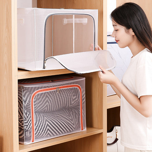 衣類 布団 収納袋 クロゼット収納ケース 透明 押入れ 収納ボックス 大容量 洋服 整理袋 衣替え 防塵 枕 収納 コンパクト 通気性 収納袋 おしゃれ 6GYU-001