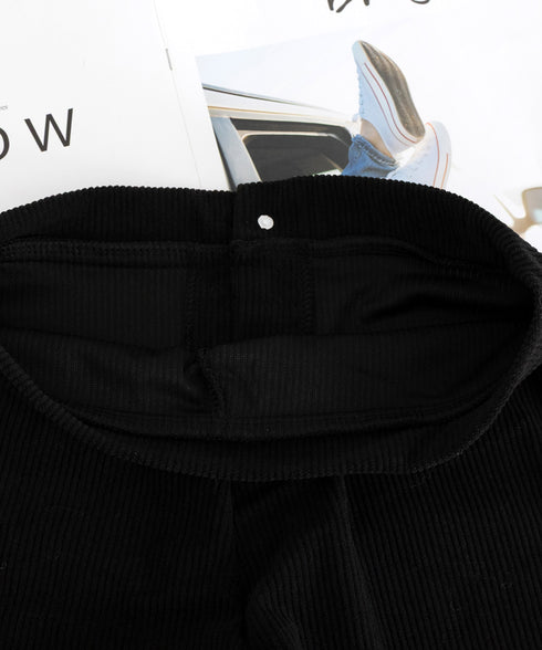 コーデュロイショートパンツ秋冬短パン脚長 韓国風ショーパン レディース ハイウエスト盛れるミニ丈パンツ 着やせ スタイルアップ おしゃれボトムス美脚大人カジュアル 6JIANJI-001