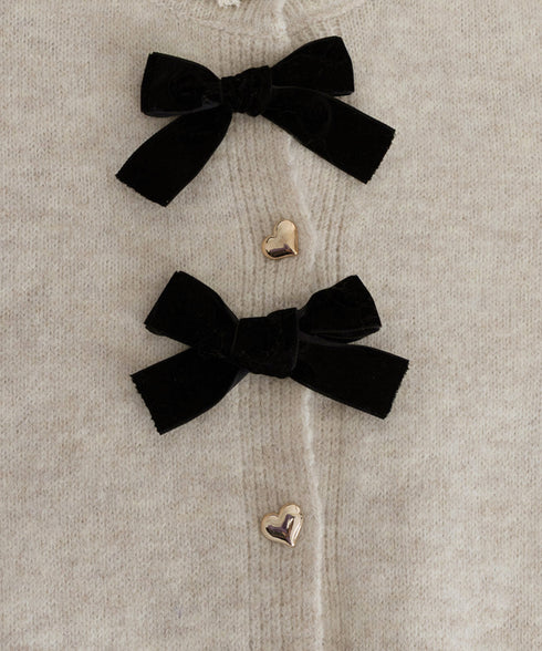 襟レースニットカーディガンリボントップス ハートボタン ガーリーニットトップス長袖 ショート丈秋冬ニットセーター 襟フリルゴールドボタンニット羽織り 丸首 レトロ 6JINGHAN-001