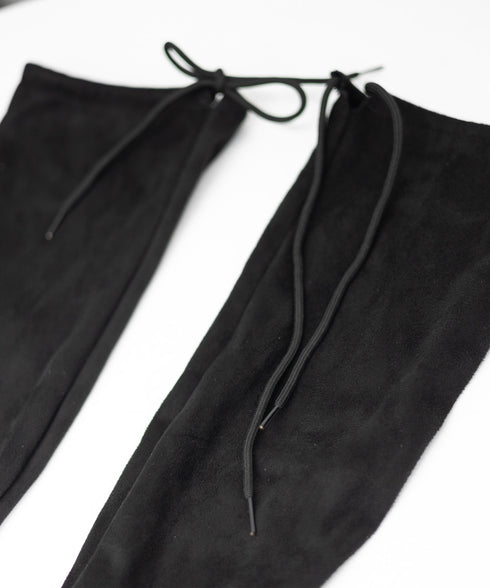 ニーハイブーツ レディース ロングブーツ スエード調 ストレッチ 膝上ブーツ 歩きやすい チャンキーヒール秋冬靴 美脚脚長ブーツ 裏起毛防寒あったかブーツ 細見せ 6JLONG-004