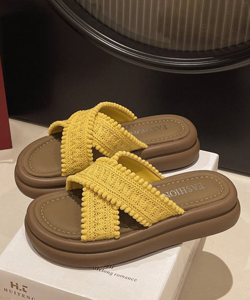 厚底サンダル レディース クロスサンダル 歩きやすい フラットシューズ おしゃれスリッパ リゾートサンダル 旅行 軽量シューズ疲れないサンダル 素足痛くない韓国風 6JLONG-008