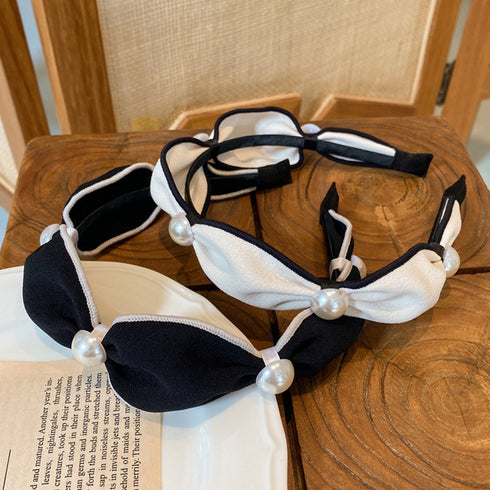 カチューシャ ヘアアクセサリー 韓国風 おしゃれ ヘアアレンジ フェイクパール 髪留め シンプル 痛くない 髪飾り ワイド 大人かわいい プチプラ 6KANYX-002