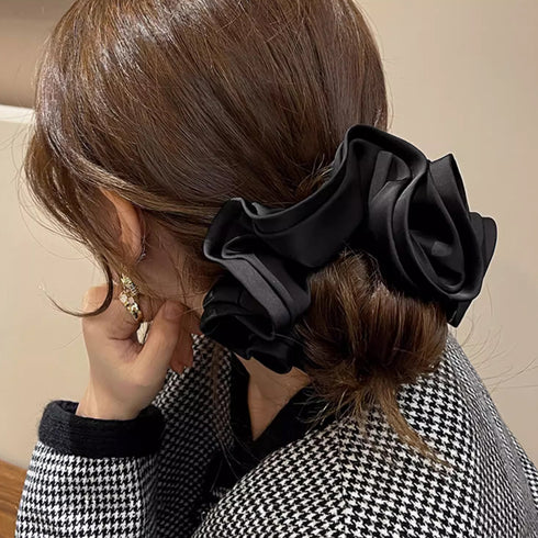 シュシュ大きめ 大人 ボリュームヘアゴム まとめ髪 ヘアアレンジ グッズ 上品ヘアアクセサリー 髪飾り ハーフアップ ポニーテール ヘアゴム 韓国髪留め おしゃれ 6KANYX-003