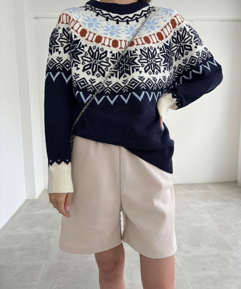 ウール風ハーフパンツ5分丈ワイドパンツ レディース ハイウエストショートパンツ ウエストゴム 無地半ズボン オフィスカジュアル シンプルショーパン 着やせ春秋冬 6KUYIN-001