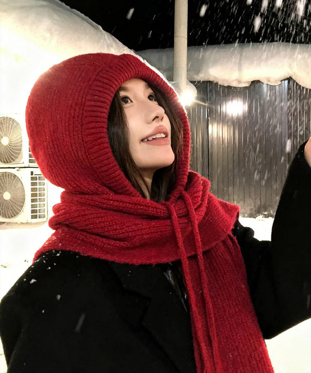 フードマフラーニットバラクラバ韓国風防寒