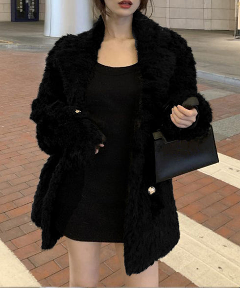 エコファージャケット もこもこブルゾン冬 レディース フェミニン暖かボアジャケット きれいめフェイクファーコート オフィスカジュアル ふわふわ中綿ジャケット韓国風 6MEIC-001