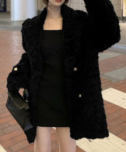 エコファージャケット もこもこブルゾン冬 レディース フェミニン暖かボアジャケット きれいめフェイクファーコート オフィスカジュアル ふわふわ中綿ジャケット韓国風 6MEIC-001