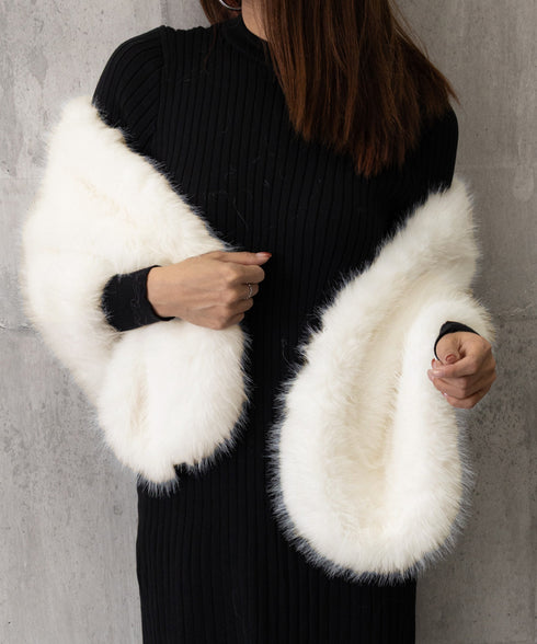 ファーケープ ファーショール 防寒肩掛け エコファーボレロケープ韓国風 ボリュームファーポンチョレディース きれいめドレスケープ 暖かい 結婚式ストールパーティー 6MEIZIMENG-001