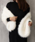ファーケープ ファーショール 防寒肩掛け エコファーボレロケープ韓国風 ボリュームファーポンチョレディース きれいめドレスケープ 暖かい 結婚式ストールパーティー 6MEIZIMENG-001
