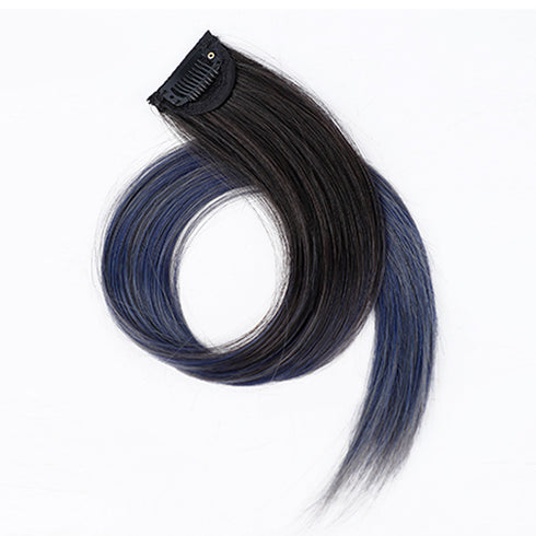 エクステ 髪 ワンタッチカラフルエクステ ウィッグ ぶら下げ耳染め ハロウィン コスプレかつら ロングウイッグストレート ヘアピースつむじカバー ヘアアレンジ6色 6MTING-001