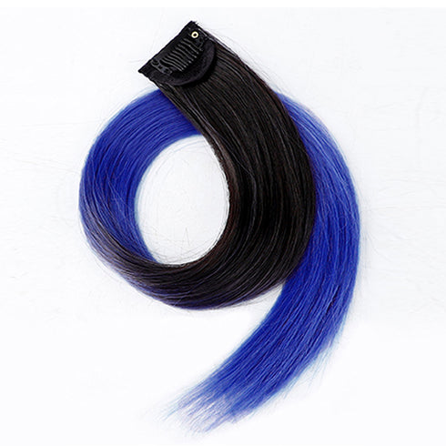 エクステ 髪 ワンタッチカラフルエクステ ウィッグ ぶら下げ耳染め ハロウィン コスプレかつら ロングウイッグストレート ヘアピースつむじカバー ヘアアレンジ6色 6MTING-001