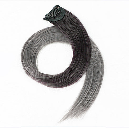 エクステ 髪 ワンタッチカラフルエクステ ウィッグ ぶら下げ耳染め ハロウィン コスプレかつら ロングウイッグストレート ヘアピースつむじカバー ヘアアレンジ6色 6MTING-001