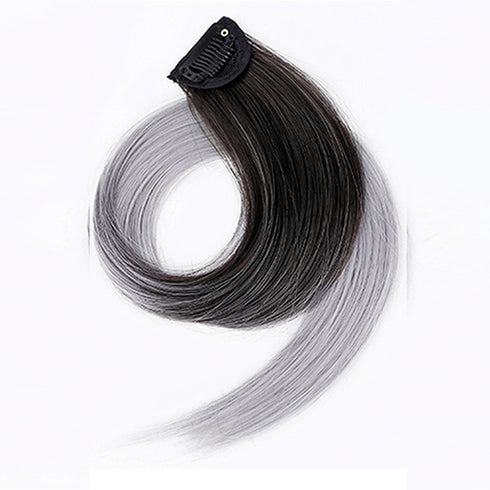 エクステ 髪 ワンタッチカラフルエクステ ウィッグ ぶら下げ耳染め ハロウィン コスプレかつら ロングウイッグストレート ヘアピースつむじカバー ヘアアレンジ6色 6MTING-001