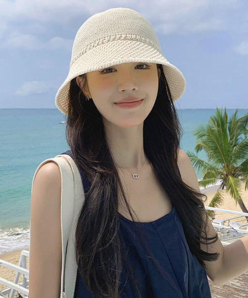 バケットハット レディース 麦わら帽子夏 紫外線対策 サマーハット 蒸れない 日焼け防止帽子 韓国風 涼しいペーパーハット 小顔見せ帽子 可愛い 夏ハット 通気性 6NAYUE-003