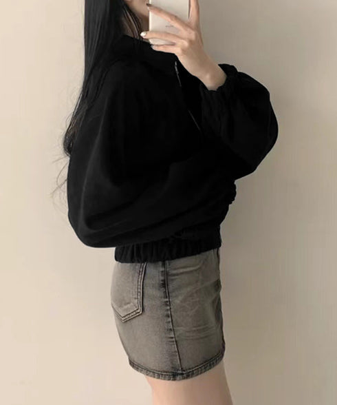 スエード調ジャケット韓国風ライトアウター 襟付きジップジャケットレディース 秋冬 レトロ ショート丈ブルゾンジャケット カジュアル おしゃれジャンパーゆったり秋服 6QINGROU-005