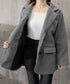 リッチシャギー ミドルコート レディース ダブルブレストジャケット 大人カジュアル テーラードコート ゆったりジャケット 秋冬アウター厚手 あったかアウター 上品 6QINGROU-008