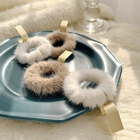 リングピアス レディース ファー付き リングピアス レディース ファー付き アクセサリー もこもこ 揺れるピアス 小物 サークルピアス 秋冬 6QQ-001