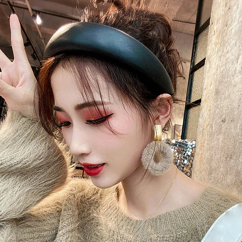 リングピアス レディース ファー付き リングピアス レディース ファー付き アクセサリー もこもこ 揺れるピアス 小物 サークルピアス 秋冬 6QQ-001