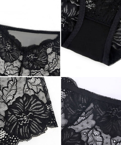 総レースショーツヒップハングショーツ美尻 レディース セクシーランジェリー ローライズボックスショーツ ひびきにくい 花柄刺しゅうショーツ蒸れない 可愛い女子下着 6RUIZHE-001