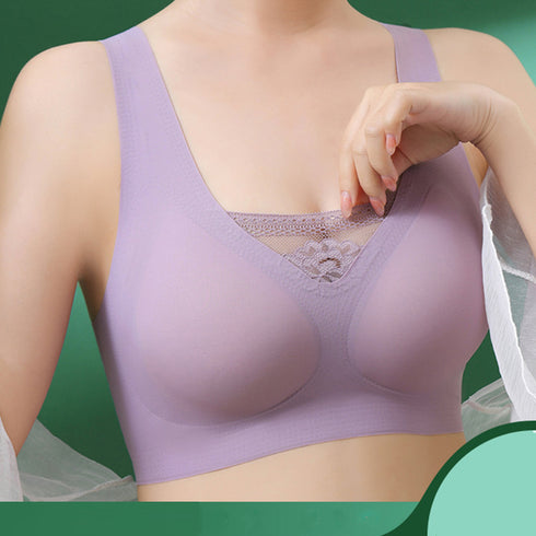 ハーフトップブラジャー ノンワイヤーブラ 可愛い シームレス ワイヤレス ナイトブラ 盛れる スポーツブラ 美胸 セクシーランジェリー 脇高ブラ 下着 インナー 6SHIDYA-004