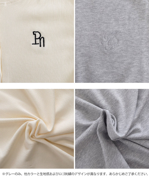 ヘンリーネックTシャツワンポイントロゴt 細見えリブトップス ハーフボタン コンパクトTシャツ 華奢見え刺しゅう 半袖カットソー 韓国風 大人カジュアル春夏服無地 6SLSHUM-001