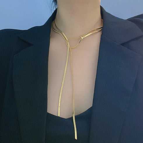 ロングネックレス レディース ラリエット おしゃれ Y字ネックレス トレンド 流行人気 ラリエットネックレス アクセサリー 大人カジュアル パーティージュエリー 6TAN-001