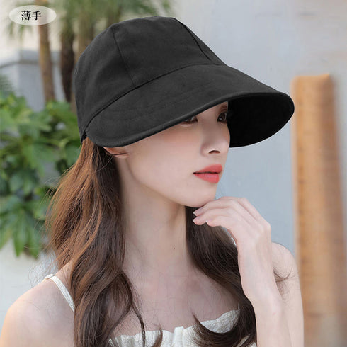 キャップレディース 韓国 小顔帽子涼しい つば広キャップ 紫外線対策 サンバイザー 自転車帽子 飛ばない アウトドアぼうし スポーツ観戦 おしゃれ ゴルフハット 6TCHAN-001