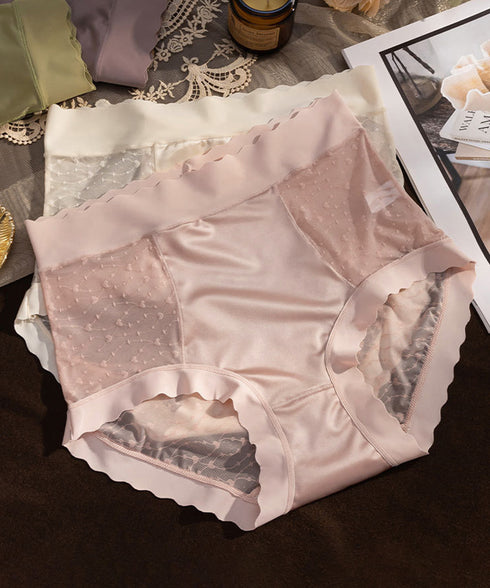 ハイウエスレースショーツ レディース下着 セクシーランジェリーフェミニン 蒸れないシームレスショーツ 柔らかい 大人可愛い通気性インナー 美尻ショーツ 透け感薄手 6TYCX-003