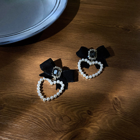 ハートピアス レディース イヤリング 選べる ピアス イヤリング 揺れる 蝶結び 耳飾り レトロ 大人可愛い BIGリボン ジュエリー 上品 アクセサリー 6WEIYI-001