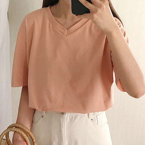 tシャツ レディース 半袖 カジュアル tシャツ レディース 半袖 カジュアル 無地 くすみ ラウンドネック カットソー 半袖 6WUBIXIE-001