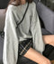韓国風ロゴカットソーゆる ロングTシャツ レディース ゆったりチュニックtシャツ オーバーサイズ クルーネックプルオーバー ストリート 着やせトップススウェット風 6WUBIXIE-002