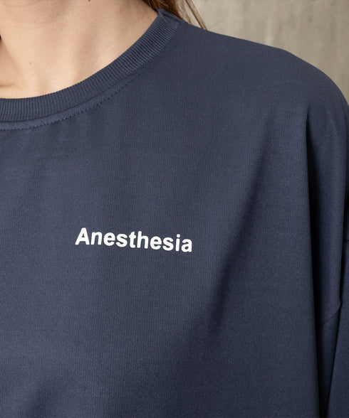 韓国風ロゴカットソーゆる ロングTシャツ レディース ゆったりチュニックtシャツ オーバーサイズ クルーネックプルオーバー ストリート 着やせトップススウェット風 6WUBIXIE-002