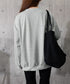 韓国風ロゴカットソーゆる ロングTシャツ レディース ゆったりチュニックtシャツ オーバーサイズ クルーネックプルオーバー ストリート 着やせトップススウェット風 6WUBIXIE-002